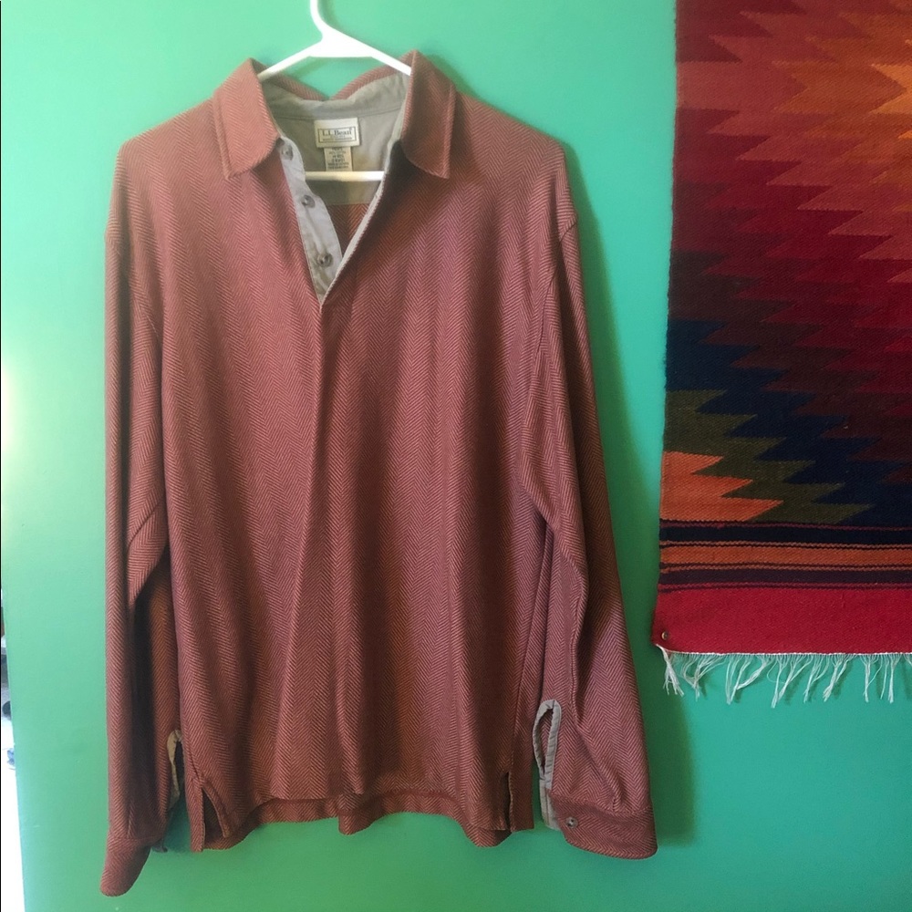 Men’s L.L.Bean long sleeve mid-weight shirt so M.